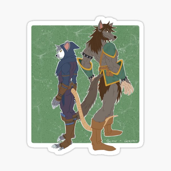 Rat and Wolf Sticker