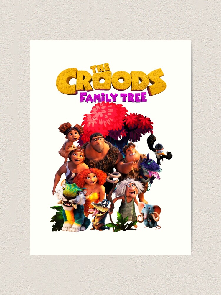 Lámina Artística «el árbol Genealógico De Los Croods De Sarisuwarni35