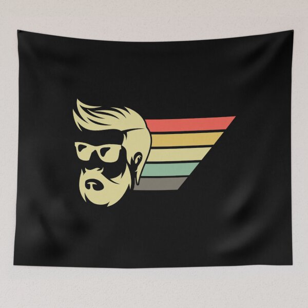 Item preview, Retro Male Beard - Vintage Men Masculine Full Beard designed and sold by BrennanX2.