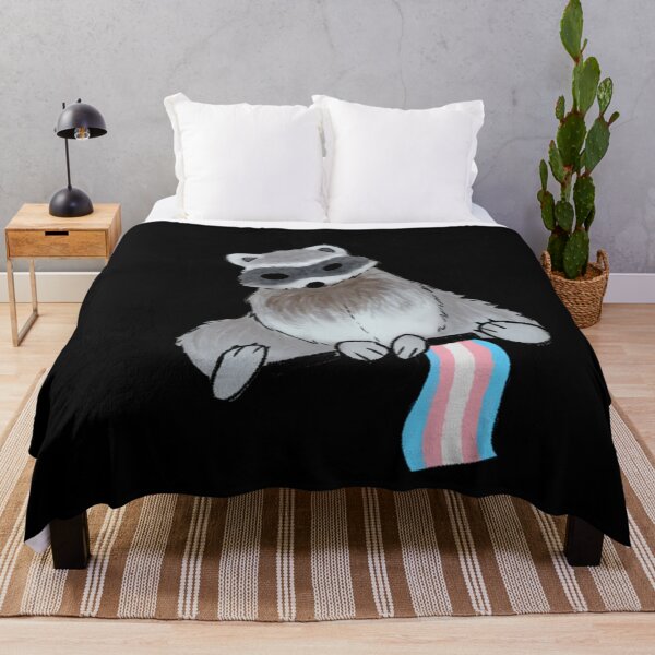 Item preview, Trans Pride Raccoon Classic . designed and sold by lottieinlien.