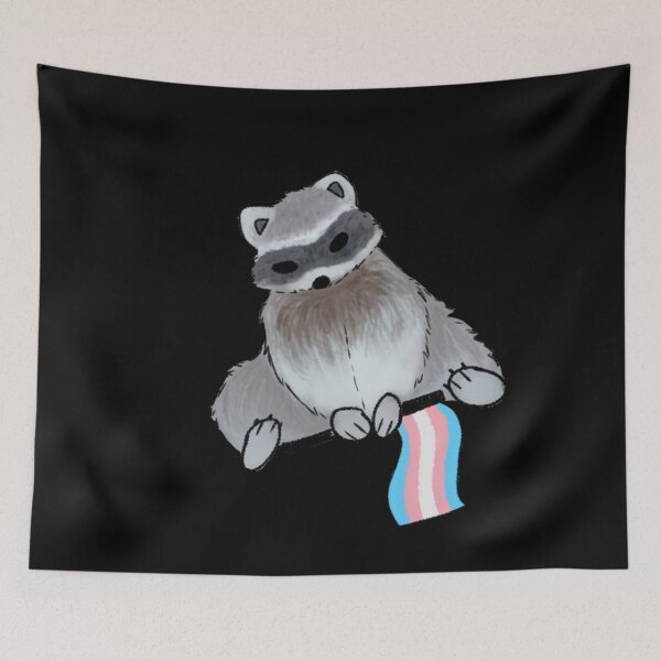 Item preview, Trans Pride Raccoon Classic . designed and sold by lottieinlien.