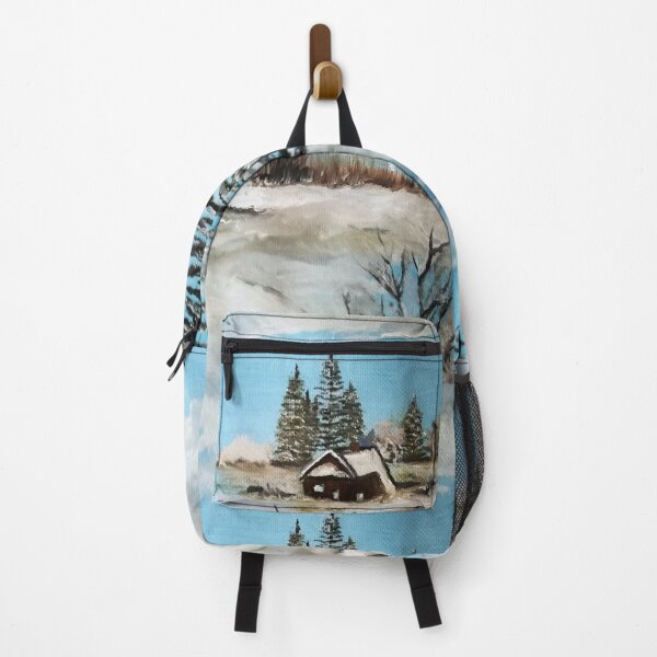 Item preview, Winter Snow Landscape Scene with Wood Cabin, Gift for Landscape Lovers designed and sold by DiensDesign.