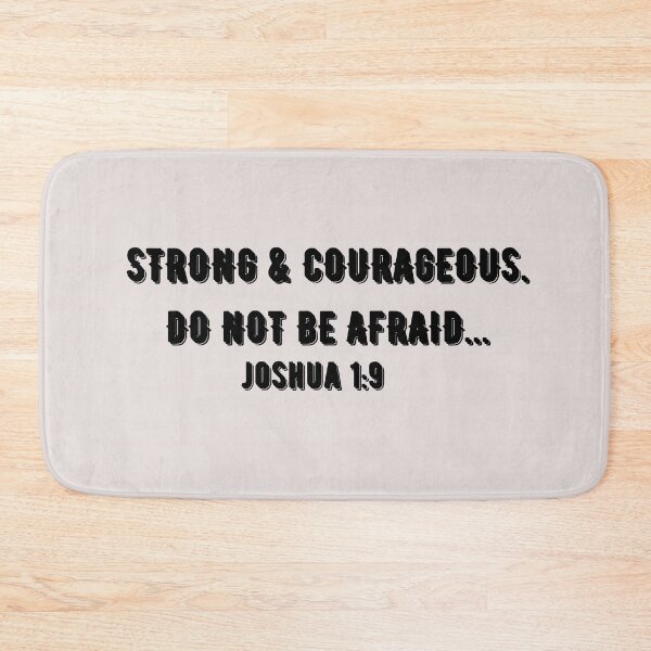 Item preview, Strong And Courageous Joshua 1:9 Cap designed and sold by HRasam.