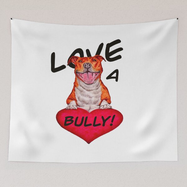 Item preview, Love a Bully Pit Bull Illustration designed and sold by Allison Tarell.