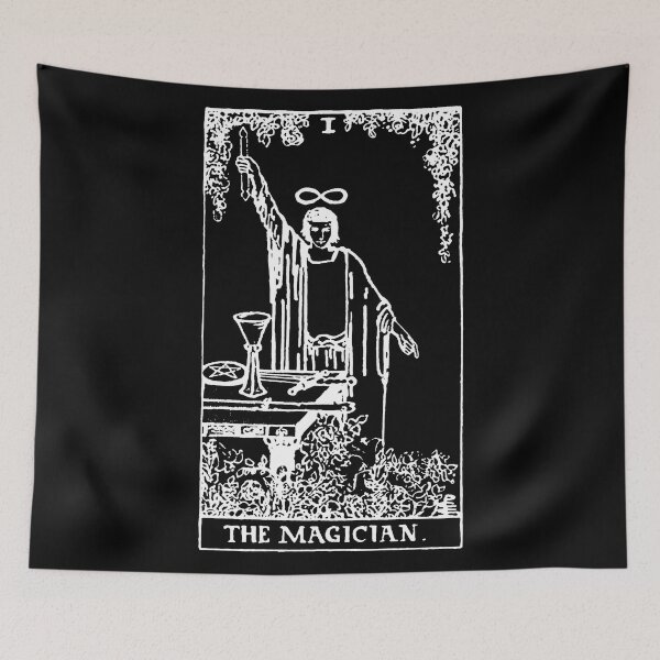 Item preview, TAROT: RIDER WAITE - THE MAGICIAN (BLACK) designed and sold by IOMAprints.