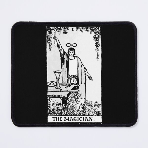 Item preview, TAROT: RIDER WAITE - THE MAGICIAN (BLACK & WHITE) designed and sold by IOMAprints.