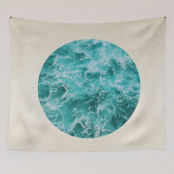 Item preview, Turquoise depths - porthole paper design designed and sold by hamptonstyle.