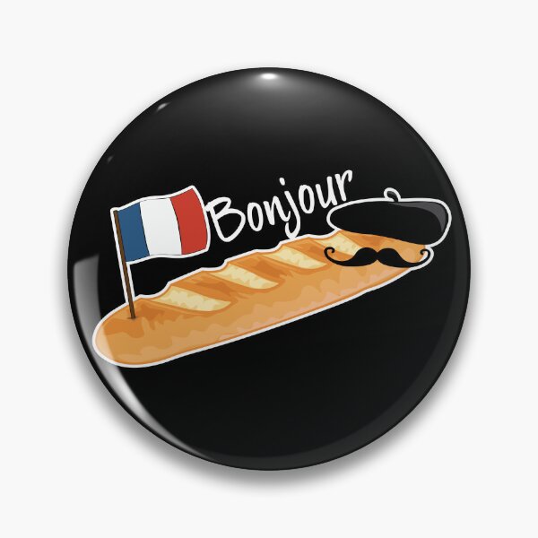 Item preview, Bonjour Oui Oui Baguette - Funny French  designed and sold by TheInkElephant.