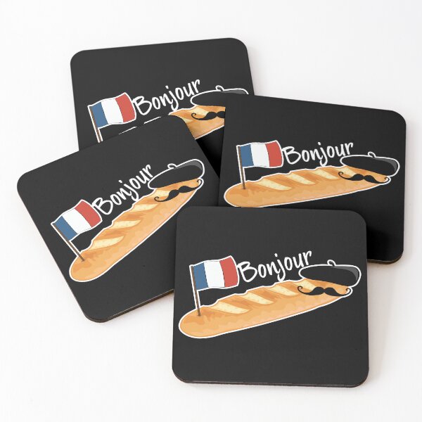 Item preview, Bonjour Oui Oui Baguette - Funny French  designed and sold by TheInkElephant.