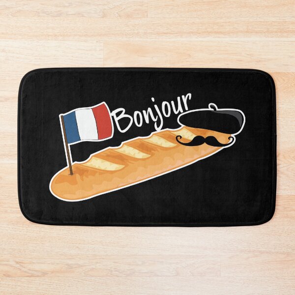 Item preview, Bonjour Oui Oui Baguette - Funny French  designed and sold by TheInkElephant.