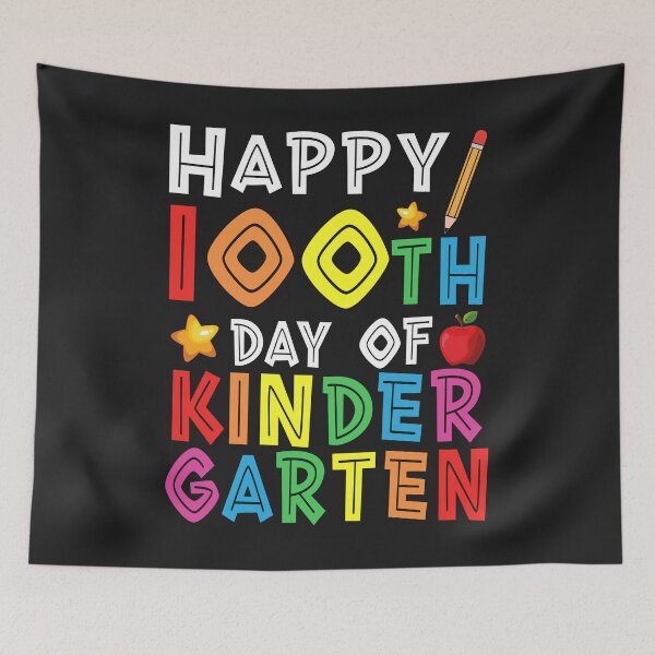 Item preview, Happy 100th Day of Kindergarten Teacher designed and sold by DahlilaJo.