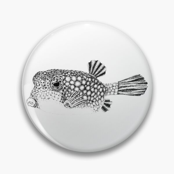 Item preview, Yellow boxfish drawing designed and sold by LorenDowding.
