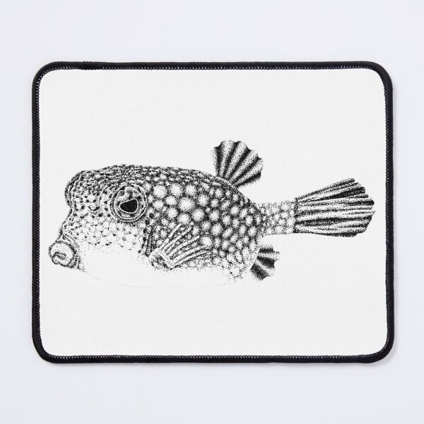 Item preview, Yellow boxfish drawing designed and sold by LorenDowding.