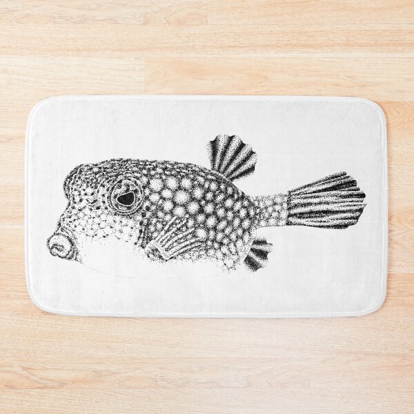 Item preview, Yellow boxfish drawing designed and sold by LorenDowding.