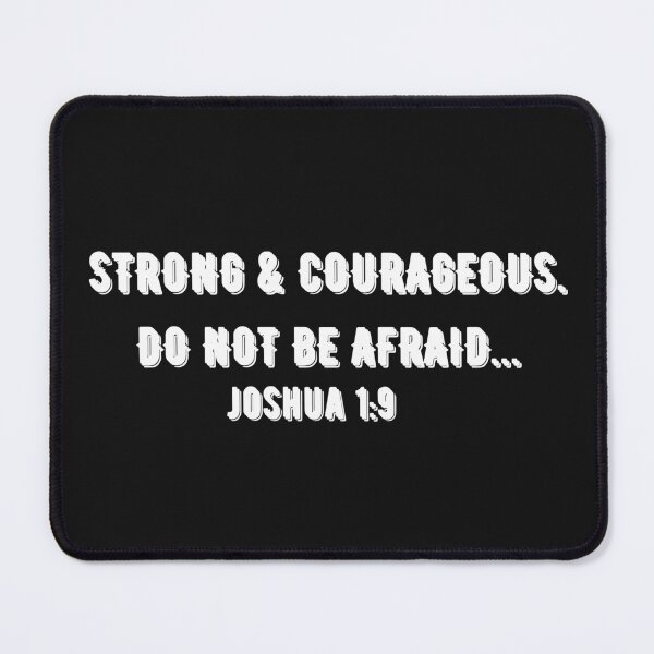 Item preview, Strong And Courageous Joshua 1:9 Cap designed and sold by HRasam.