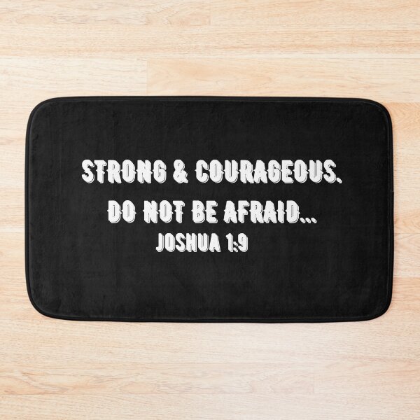 Item preview, Strong And Courageous Joshua 1:9 Cap designed and sold by HRasam.