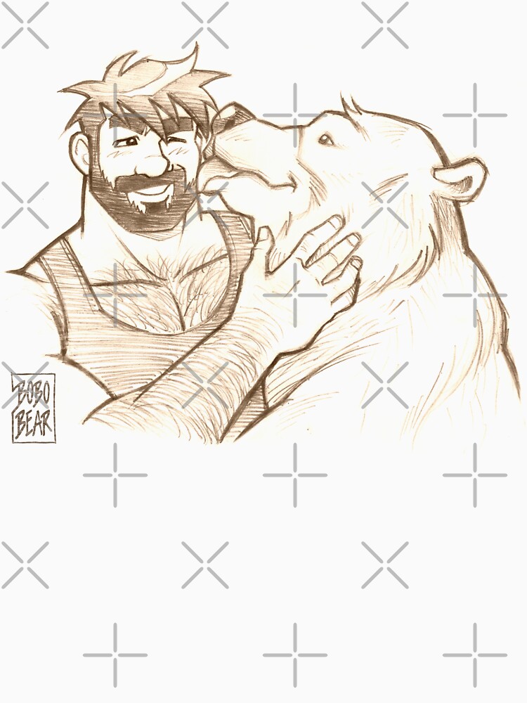Thumbnail 7 of 7, Essential T-Shirt, BEAR KISS designed and sold by bobobear.