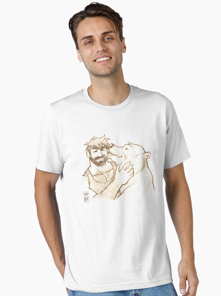 Thumbnail 1 of 7, Essential T-Shirt, BEAR KISS designed and sold by bobobear.