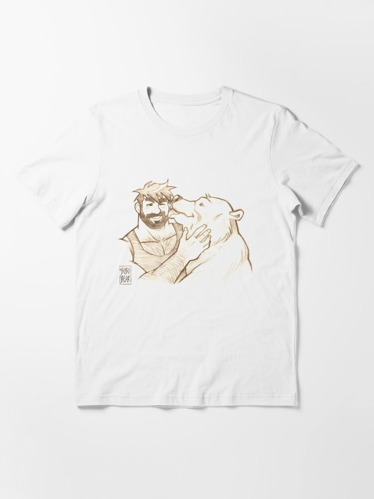 Thumbnail 3 of 7, Essential T-Shirt, BEAR KISS designed and sold by bobobear.