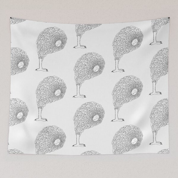 Item preview, Bowing Bird Monster Lady (white background) designed and sold by Owl-n-bear.