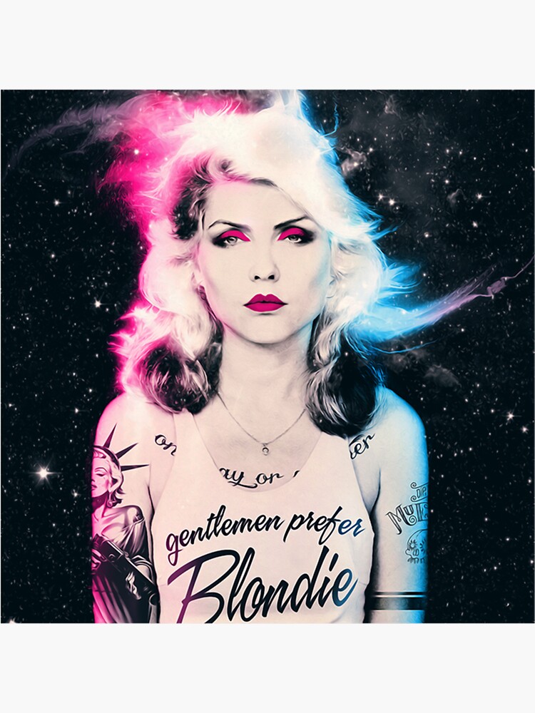 "Blondie Band fan art and merch" Sticker by groovervgunter Redbubble