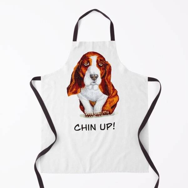 Item preview, CHIN UP! Basset Hound Illustration designed and sold by Allison Tarell.