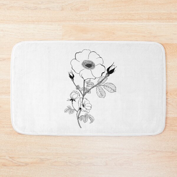 Item preview, beautiful detailed sketch of tea rose flower. Botanic tattoo designed and sold by Sunshine2504.