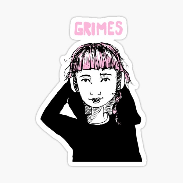 Grimes Sticker For Sale By Clotilde26 Redbubble 