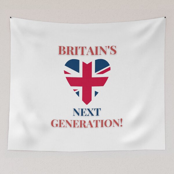 Item preview, Britain's Next Generation - Great Gift For Newborn Babies/Kids - Patriotic St George's Day Queens Platinum Jubilee Union Jack designed and sold by raretshirtsuk.