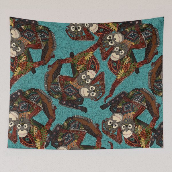 Item preview, orangutans blue designed and sold by scrummy.