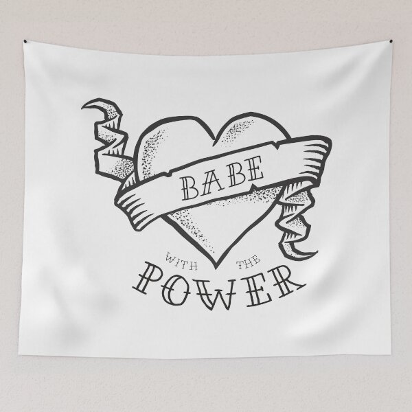 Item preview, Babe with the Power Black Outline designed and sold by IronicSparrow.