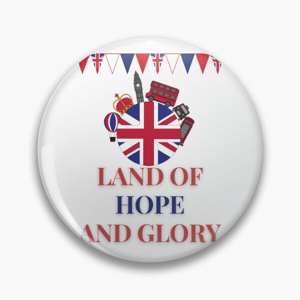 Item preview, Land of Hope and Glory Patriotic Design - St George's Day Queens Platinum Jubilee Union Jack London Big Ben designed and sold by raretshirtsuk.