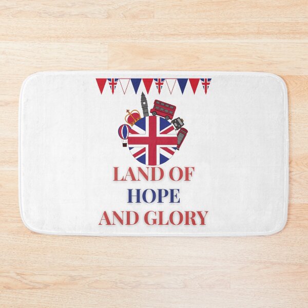 Item preview, Land of Hope and Glory Patriotic Design - St George's Day Queens Platinum Jubilee Union Jack London Big Ben designed and sold by raretshirtsuk.