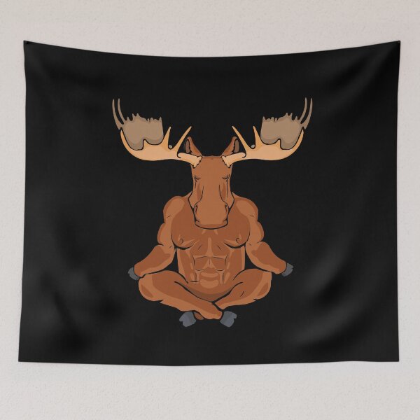Item preview, Moose Yoga Lover Women Meditation Gifts Moose designed and sold by DSWShirts.