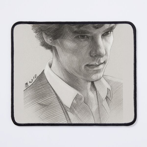 Item preview, Sherlock, Benedict Cumberbatch, Pencil sketch designed and sold by TendaLee.
