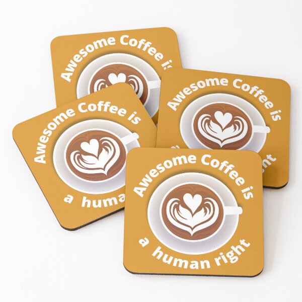 Item preview, Awesome Coffee is a human right for coffee lovers designed and sold by LGMmugsdesign.