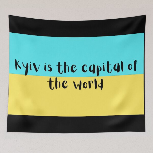 Item preview, Kyiv is the capital of the world. Support Ukraine. Stand with Ukraine designed and sold by FairyOfCherries.