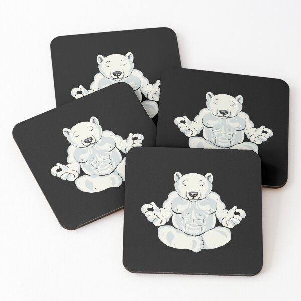 Item preview, Polar Bear Meditation Gift Yoga Lover Women Meditating designed and sold by DSWShirts.
