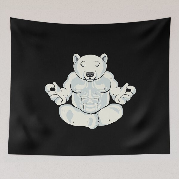 Item preview, Polar Bear Meditation Gift Yoga Lover Women Meditating designed and sold by DSWShirts.