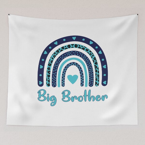 Item preview, Big Brother Boho Leopard Rainbow Big Bro designed and sold by clothesy7.