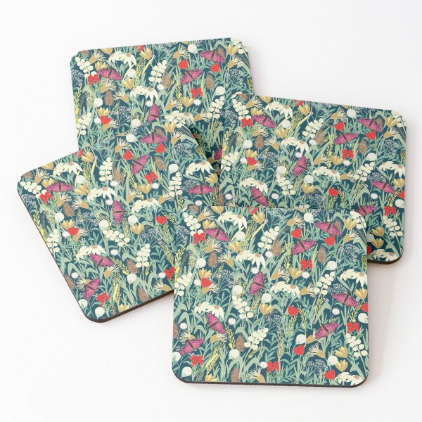 Item preview, butterflies in garden  designed and sold by chiara-de-david.