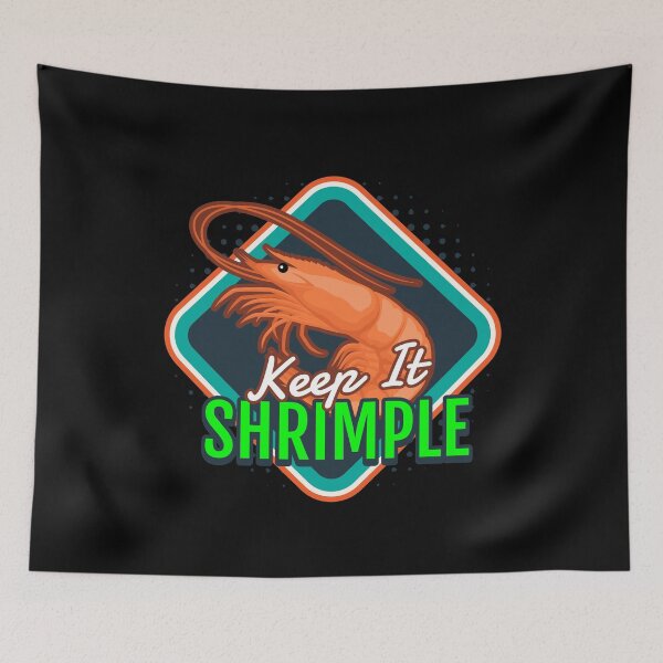 Item preview, Keep It Shrimple Shrimps Seafood designed and sold by MooonTees.