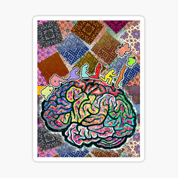 Metamorfosis Mental (pensamiento oscuro, verdad dura) Pegatina