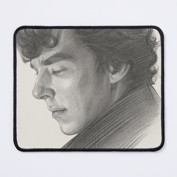 Artikelvorschau, Sherlock, Benedict Cumberbatch, Bleistiftskizze, Kunstdruck entworfen und verkauft von TendaLee.
