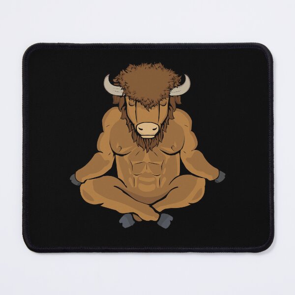 Item preview, Meditating Buffalo Yoga Lover Men Bison Gift Meditation designed and sold by DSWShirts.