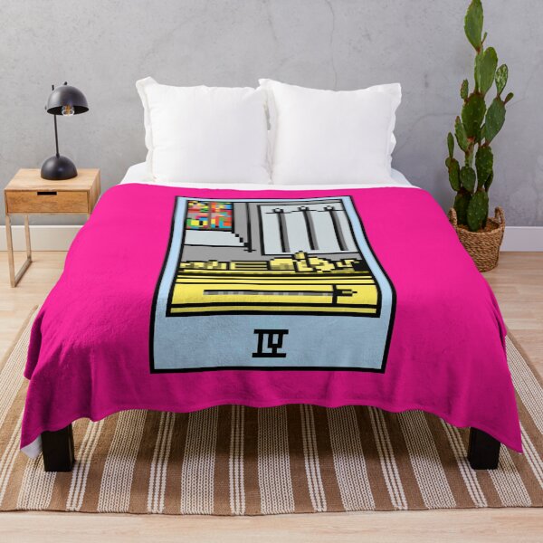 Item preview, Wait, is this pixel art tarot? Pink - Minor Arcana 'Four of Swords' (Design for T-shirt, stickers and other accessories) designed and sold by Pixel Waite.