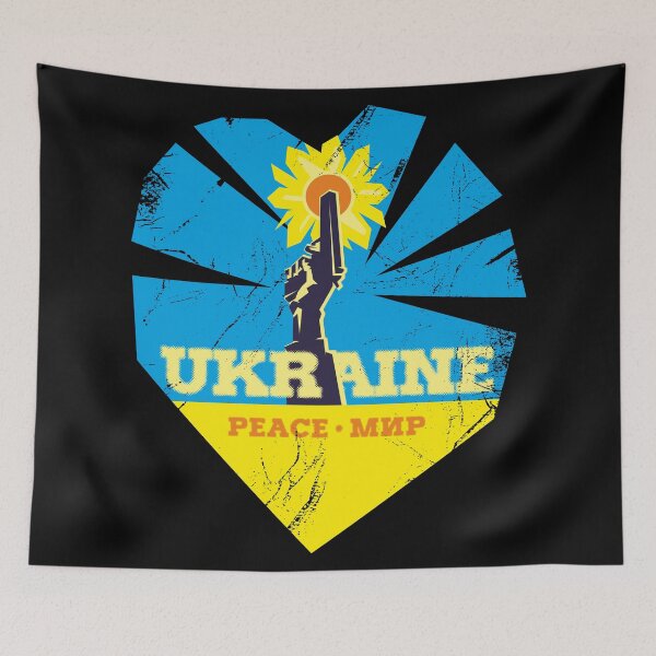 Item preview, Ukraine Peace Мир Stand with Ukraine designed and sold by etraveler.
