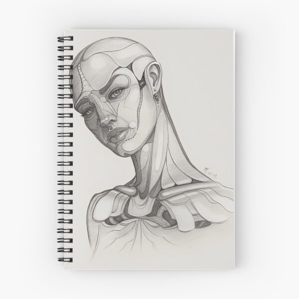 Item preview, Woman, Cyborg, Art Print, Pencil ART designed and sold by TendaLee.