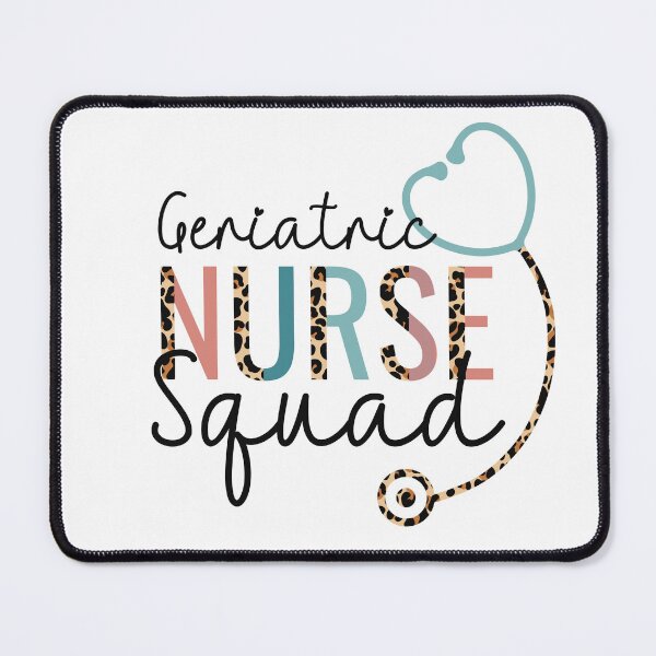 Item preview, Geriatric Nurse Squad Leopard Stethoscope Heart designed and sold by JokeGysen.