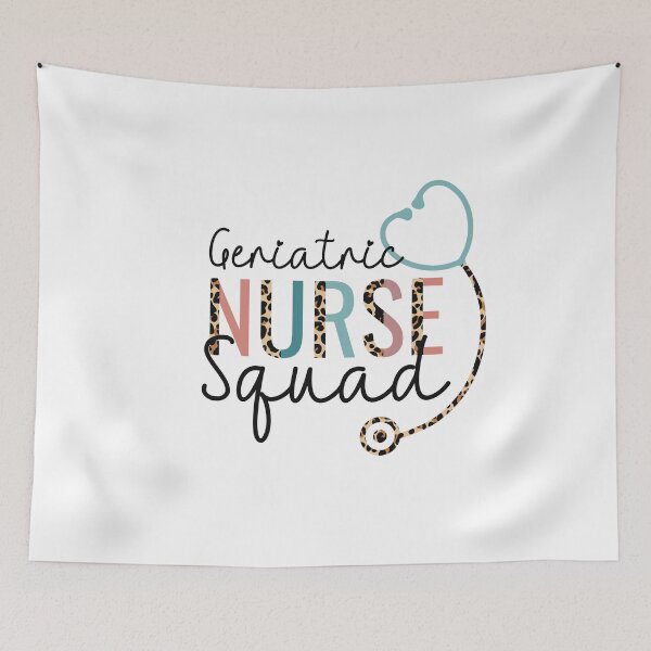 Item preview, Geriatric Nurse Squad Leopard Stethoscope Heart designed and sold by JokeGysen.